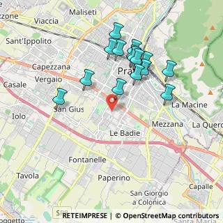 Mappa Via Ubaldino Peruzzi, 59100 Prato PO, Italia (1.84933)