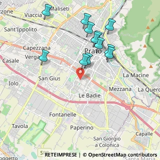 Mappa Via Ubaldino Peruzzi, 59100 Prato PO, Italia (2.05833)