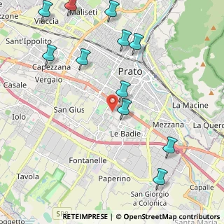 Mappa Via Ubaldino Peruzzi, 59100 Prato PO, Italia (2.66818)
