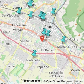 Mappa Via Ubaldino Peruzzi, 59100 Prato PO, Italia (2.41917)