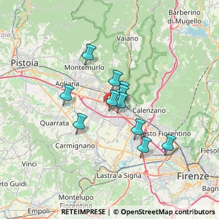 Mappa Via Ubaldino Peruzzi, 59100 Prato PO, Italia (5.23545)