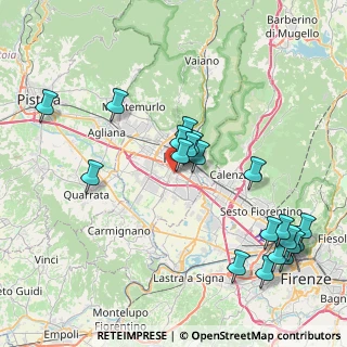 Mappa Via Ubaldino Peruzzi, 59100 Prato PO, Italia (9.437)