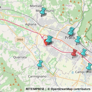 Mappa Via Alfeo Ciro Rosati, 59100 Prato PO, Italia (4.96545)