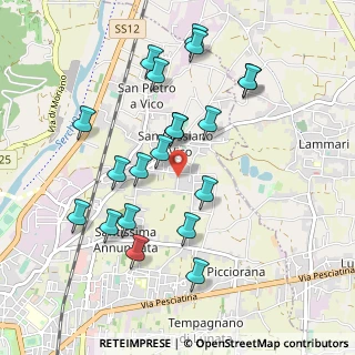 Mappa Via dei Capannoresi, 55100 Lucca LU, Italia (0.9955)
