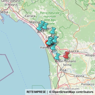 Mappa Via Pisana Parco Commerciale Burlamacca, 55049 Viareggio LU, Italia (8.05636)