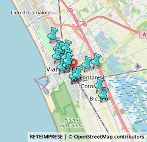 Mappa Via Pisana Parco Commerciale Burlamacca, 55049 Viareggio LU, Italia (1.02875)