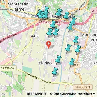 Mappa Via Guglielmo Marconi, 51018 Pieve A Nievole PT, Italia (1.155)