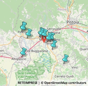 Mappa Via Guglielmo Marconi, 51018 Pieve A Nievole PT, Italia (5.27)