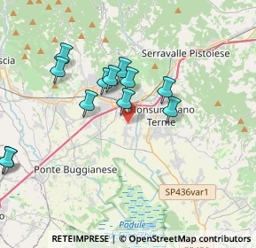 Mappa Via Guglielmo Marconi, 51018 Pieve A Nievole PT, Italia (4.12231)