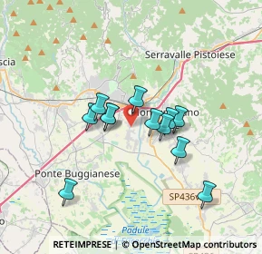 Mappa Via Guglielmo Marconi, 51018 Pieve A Nievole PT, Italia (2.7875)
