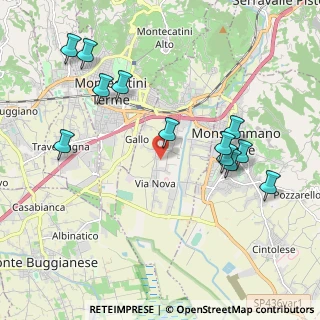 Mappa Via Guglielmo Marconi, 51018 Pieve A Nievole PT, Italia (2.22917)