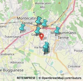 Mappa Via Guglielmo Marconi, 51018 Pieve A Nievole PT, Italia (1.25818)