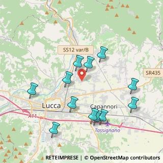 Mappa Via per Corte Nieri, 55100 Lucca LU, Italia (4.19583)