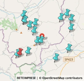 Mappa Via Meleto Castello, 47836 Mondaino RN, Italia (4.34882)