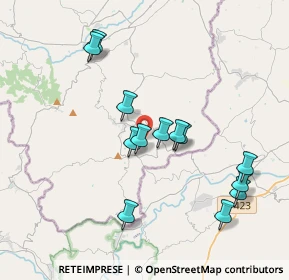 Mappa Via Meleto Castello, 47836 Mondaino RN, Italia (3.74385)