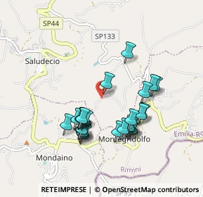 Mappa Via Meleto Castello, 47836 Mondaino RN, Italia (0.864)