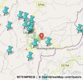 Mappa Via Meleto Castello, 47836 Mondaino RN, Italia (2.805)