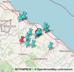 Mappa Via Michelangelo Buonarroti, 61025 Montelabbate PU, Italia (9.91125)