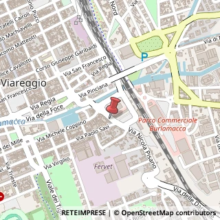 Mappa Via Nicola Pisano, 33, 55049 Viareggio, Lucca (Toscana)