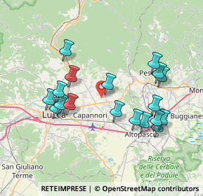 Mappa Stradone Segromigno, 55012 Capannori LU, Italia (7.65333)