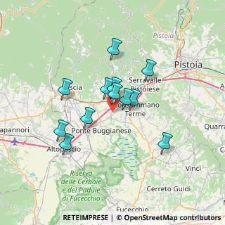 Mappa Via del Bizzarro, 51016 Montecatini Terme PT, Italia (5.7175)