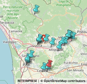 Mappa Via delle Suore, 55013 Capannori LU, Italia (14.9945)