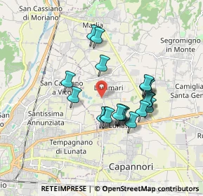 Mappa Via delle Suore, 55013 Capannori LU, Italia (1.509)