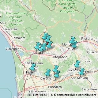 Mappa 55016 Capannori LU, Italia (13.99467)
