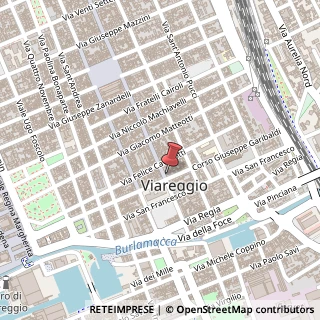 Mappa Via Antonio Fratti, 58, 55049 Viareggio, Lucca (Toscana)