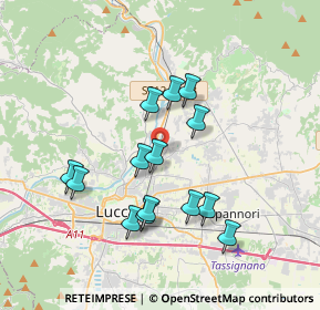 Mappa Via dell'Acquacalda, 55100 Lucca LU, Italia (3.37929)