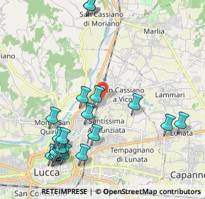 Mappa Via dell'Acquacalda, 55100 Lucca LU, Italia (2.5315)