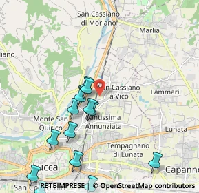 Mappa Via dell'Acquacalda, 55100 Lucca LU, Italia (2.43923)
