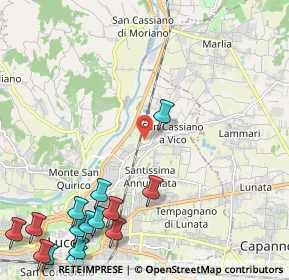 Mappa Via dell'Acquacalda, 55100 Lucca LU, Italia (3.32533)