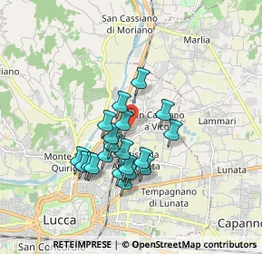 Mappa Via dell'Acquacalda, 55100 Lucca LU, Italia (1.4895)