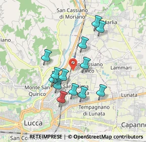 Mappa Via dell'Acquacalda, 55100 Lucca LU, Italia (1.60615)
