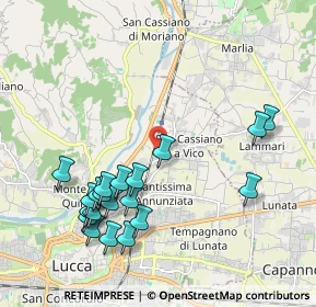 Mappa Via dell'Acquacalda, 55100 Lucca LU, Italia (2.2505)