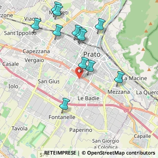 Mappa Via di Grignano, 59100 Prato PO, Italia (2.27583)