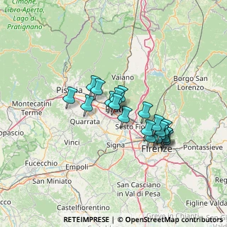 Mappa Via di Grignano, 59100 Prato PO, Italia (11.2585)