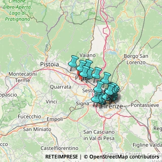 Mappa Via di Grignano, 59100 Prato PO, Italia (10.812)