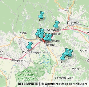 Mappa Via Grazia Deledda, 51018 Pieve A Nievole PT, Italia (5.25636)