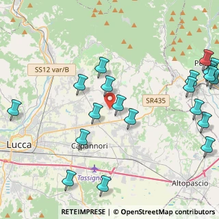 Mappa Via Don Emilio Angeli, 55012 Capannori LU, Italia (5.7395)