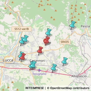 Mappa Via Don Emilio Angeli, 55012 Capannori LU, Italia (4.34583)