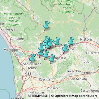 Mappa Via Don Emilio Angeli, 55012 Capannori LU, Italia (8.08462)