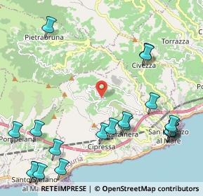 Mappa Via Sajetto, 18017 Cipressa IM, Italia (2.9325)