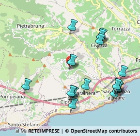 Mappa Via Sajetto, 18017 Cipressa IM, Italia (2.2095)