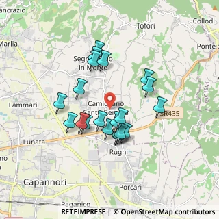Mappa Via Vicinale Delle Pianacce, 55012 Capannori LU, Italia (1.538)