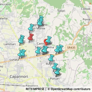Mappa Via Vicinale Delle Pianacce, 55012 Capannori LU, Italia (1.8755)
