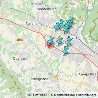 Mappa Via Valeria Tozzini, 59100 Prato PO, Italia (3.50636)