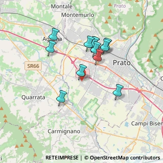 Mappa Via Valeria Tozzini, 59100 Prato PO, Italia (3.355)