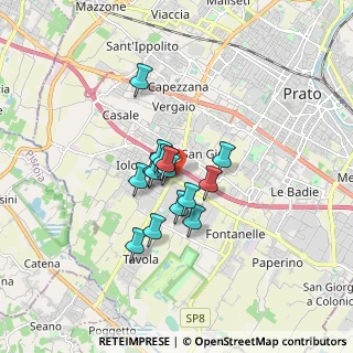 Mappa Via della Pollative, 59100 Prato PO, Italia (1.12733)